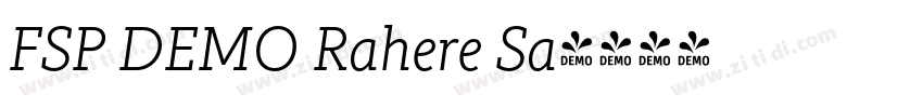 FSP DEMO Rahere Sa字体转换 FSP DEMO Rahere Sa字体转换